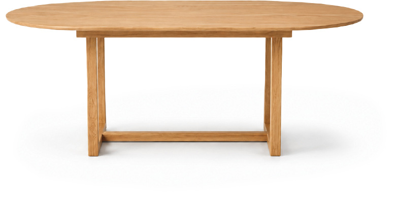 میز غذاخوری ایو، نمای مستقل با پس‌زمینه سفید | Eve dining table on a white background