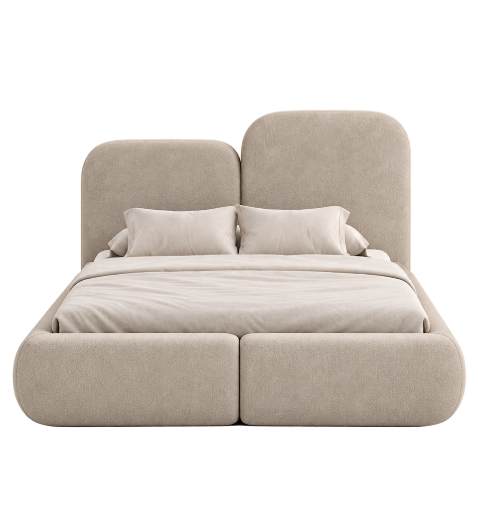 تخت نست، نمای روبه‌رو | Nest bed, front view